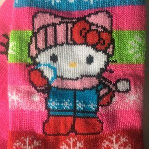 NEW! Hello Kitty Winter Crew Socks (Little Girls Size) x2 Pair